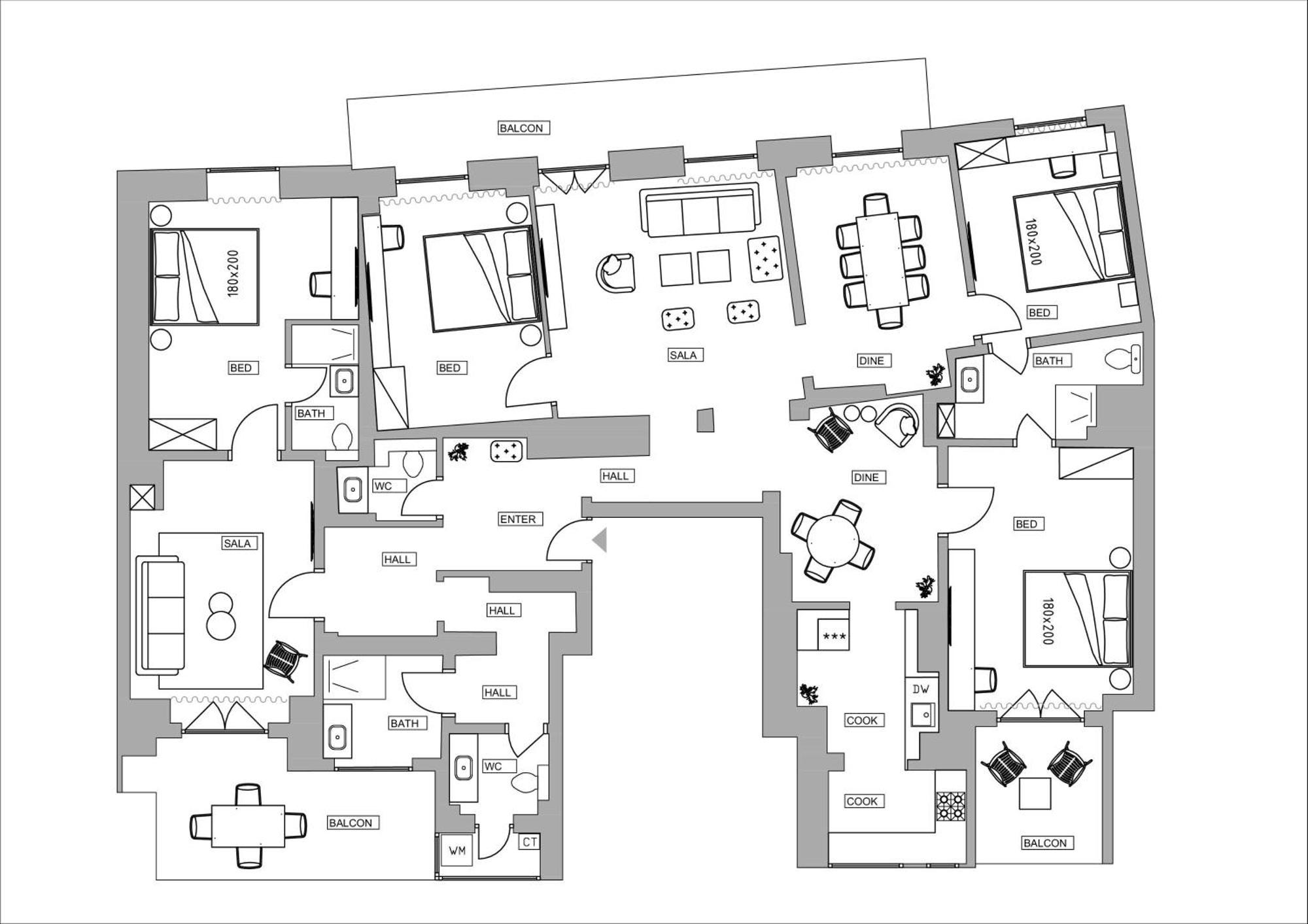 Loggia & Luxe 5Br Penthouse In Universitatii Area Bukarest Kültér fotó